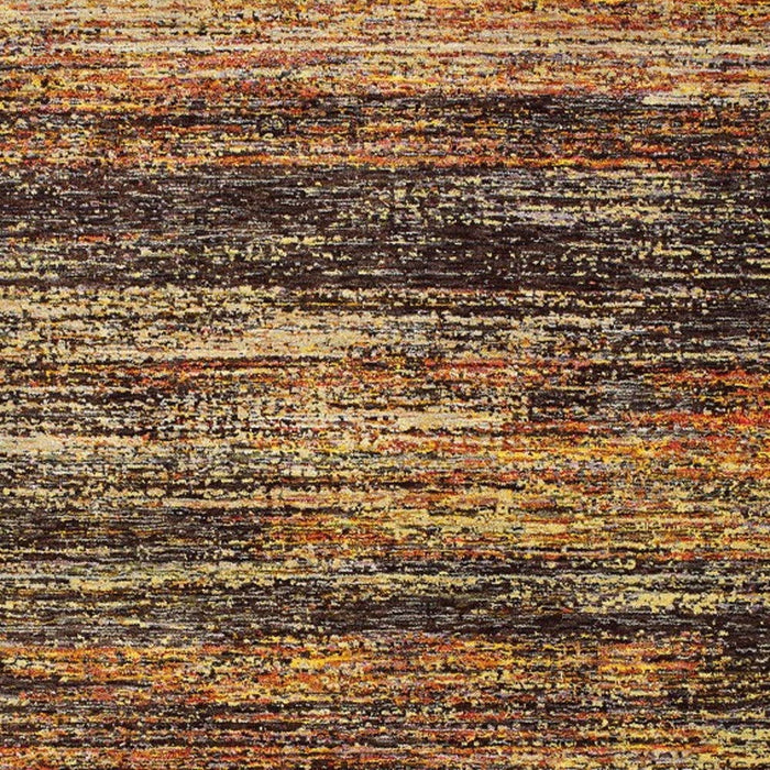 6' x 9' Abstract Indoor Area Rug - Gold And Slate