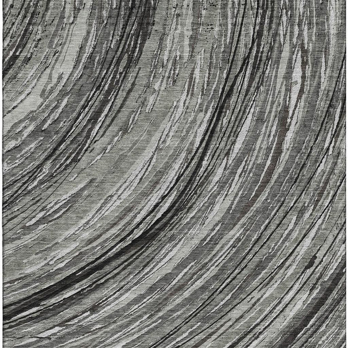 10' X 14' Abstract Washable Area Rug With UV Protection (717638) - Taupe / Gray