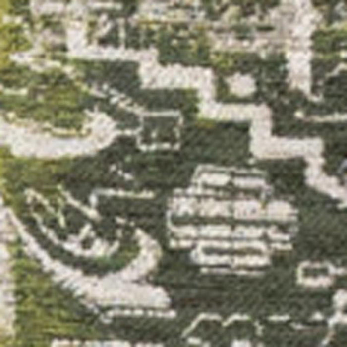 5' X 7' Tribal Washable Area Rug With UV Protection (609868) - Green / Beige