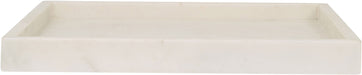 Michael genuine marble tray by Meridian Furniture, showcasing a sleek rectangular marble tray with polished edges.