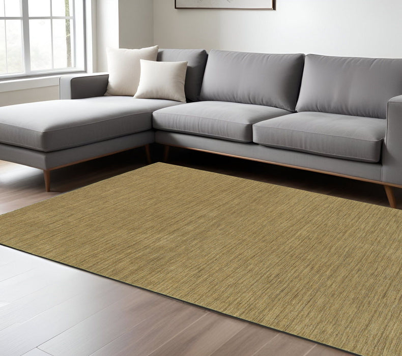 8' X 10' Wool Hand Tufted Area Rug - Gold