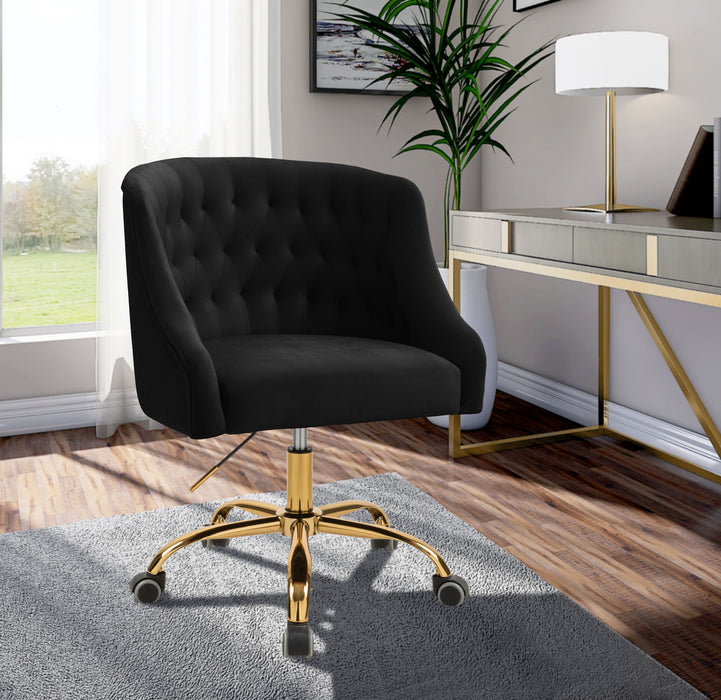 Arden - Office Chair with Gold Legs