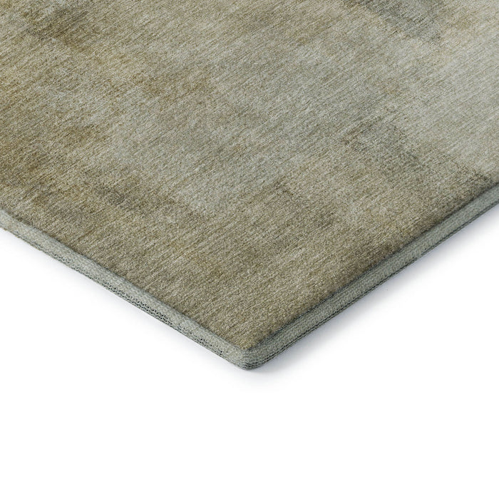 10' X 14' Striped Washable Area Rug With UV Protection (692679) - Wheat / Ivory / Beige