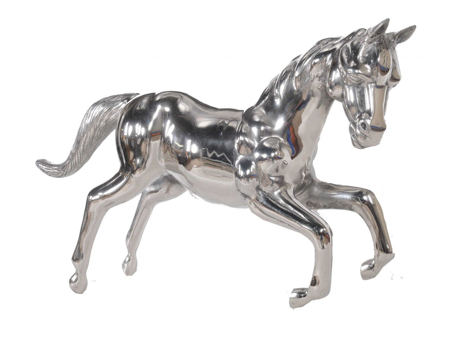 Horse Figurine Tabletop Sculpture - Nickel