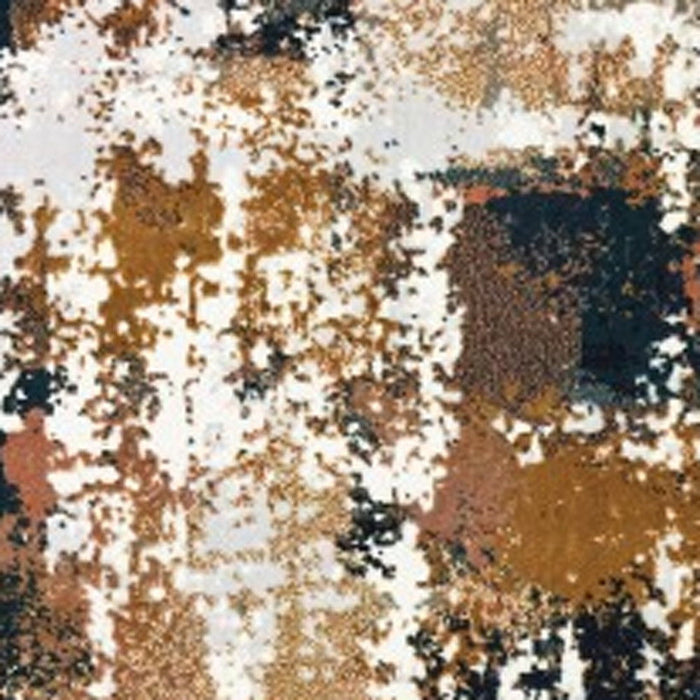 9' x 12' Abstract Sectors Indoor Area Rug - Ivory Gray