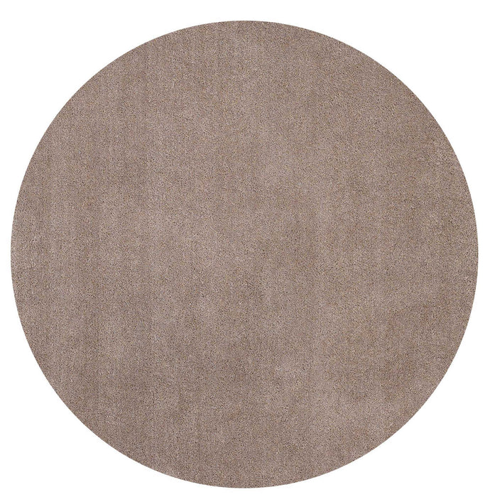 8' Round Indoor Shag Rug - Beige