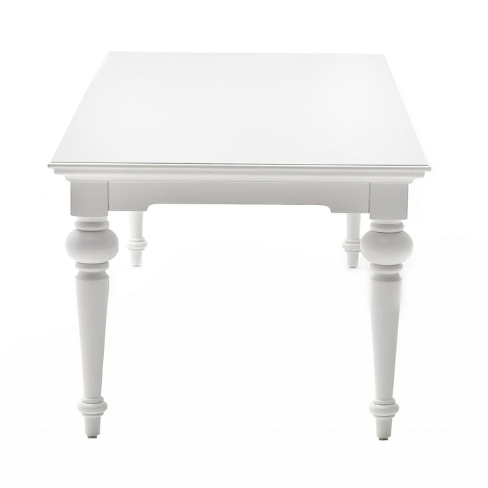 94" Solid Wood Dining Table - White
