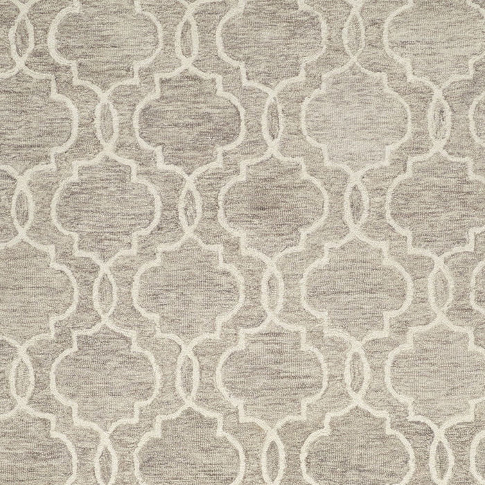 10' X 14' Wool Floral Hand Tufted Area Rug - Brown / Ivory
