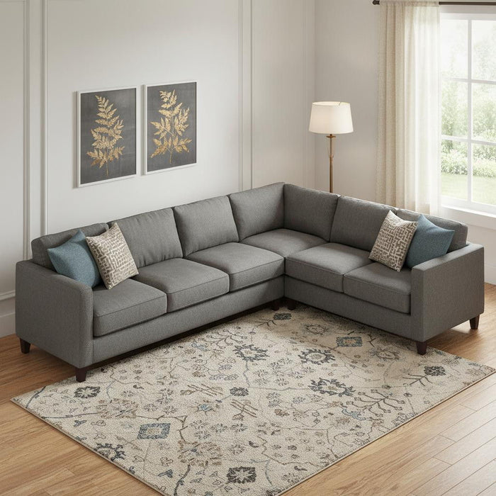10' X 14' Wool Floral Hand Tufted Area Rug (722335) - Blue / Ivory