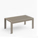 Giga all-weather outdoor coffee table with wood-look top, showcasing a sturdy design ideal for patio or garden spaces.