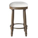 Set of two Giga 360° swivel wooden barstools with upholstered seats, counter height, stylish and comfortable for kitchen or bar area.