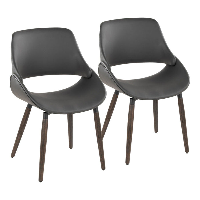 Fabrizzi - Accent / Dining Chair (Set of 2) - Dark Walnut Wood