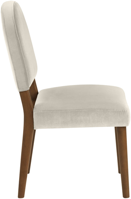 Varinelle - Velvet Dining Chair (Set of 2) - Walnut Frame
