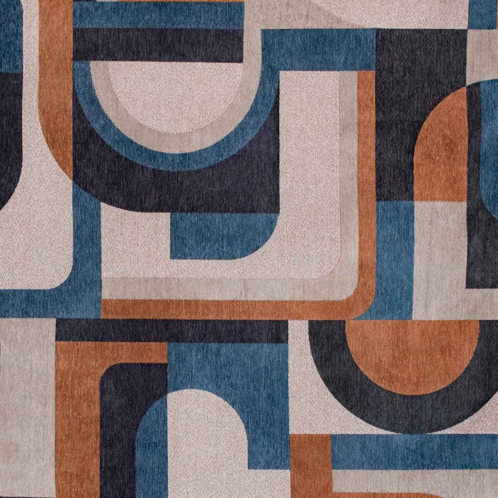 9' X 13' Geometric Washable Area Rug (551720) - Gray / Beige