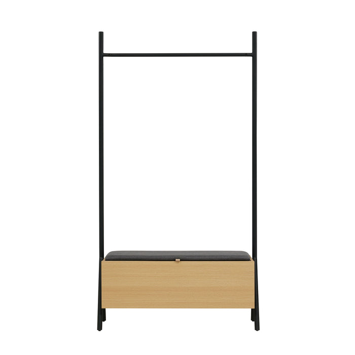 Paloma - Open Hanging Closet - Light Oak
