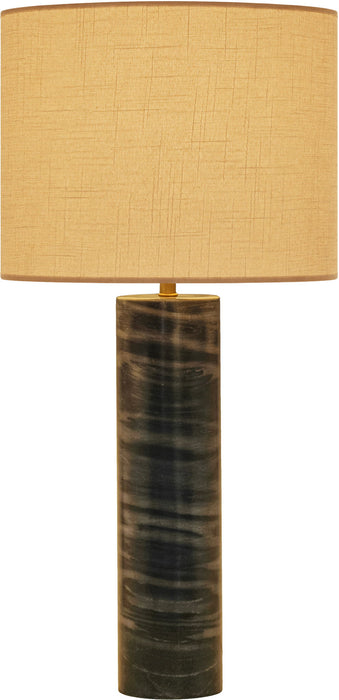 Titan textured fabric table lamp by Meridian Furniture featuring a modern design with a cylindrical shade and sturdy base.