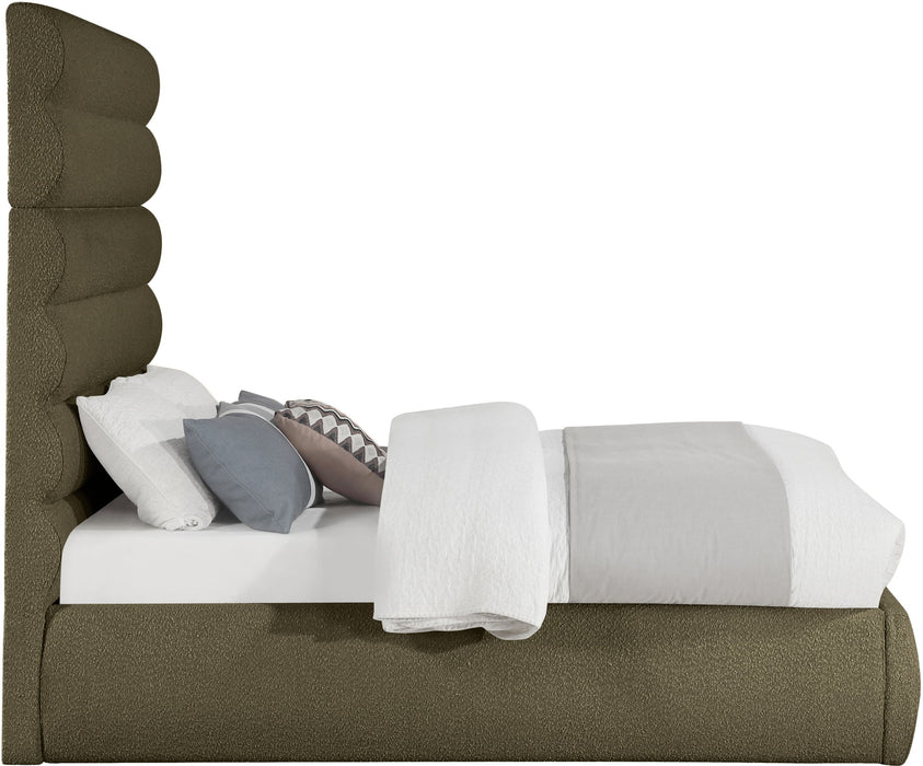 Adam - Boucle Fabric Bed With 70.5" Headboard