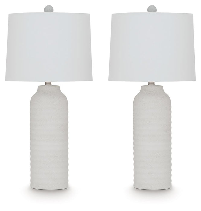Vauville - Poly Table Lamp (Set of 2) - White