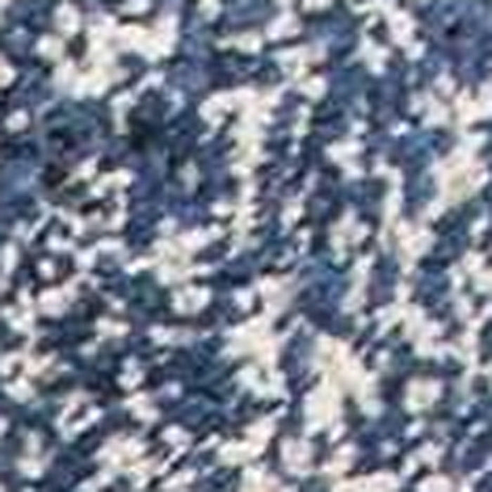 8' x 10' Polyester Heather Area Rug - Indigo Or Ivory