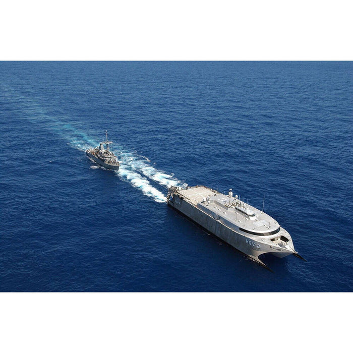 Hand Painted Model Boat (624317) - Gray