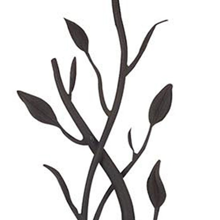 Traditional Shaped Floor Lamp With Brown Bell Shade - Gray