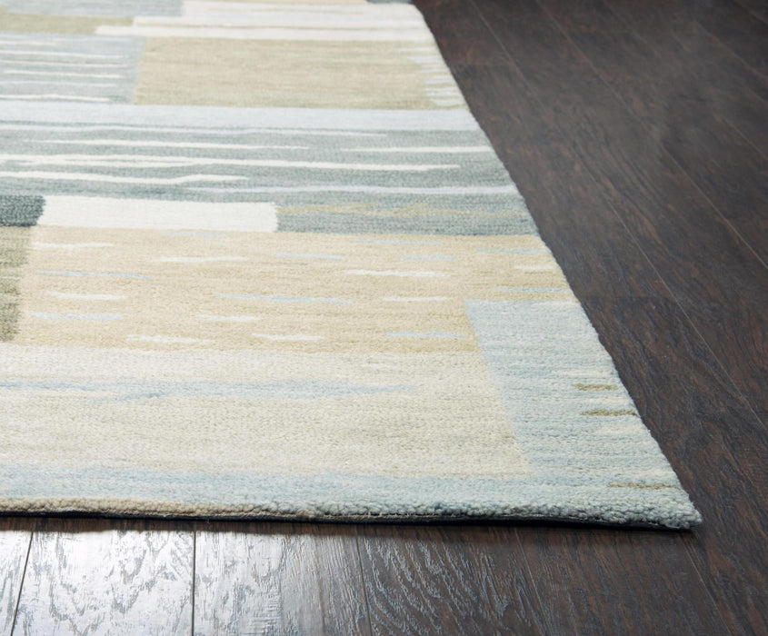 10' X 14' Wool Abstract Hand Tufted Area Rug (747679) - Beige / Natural