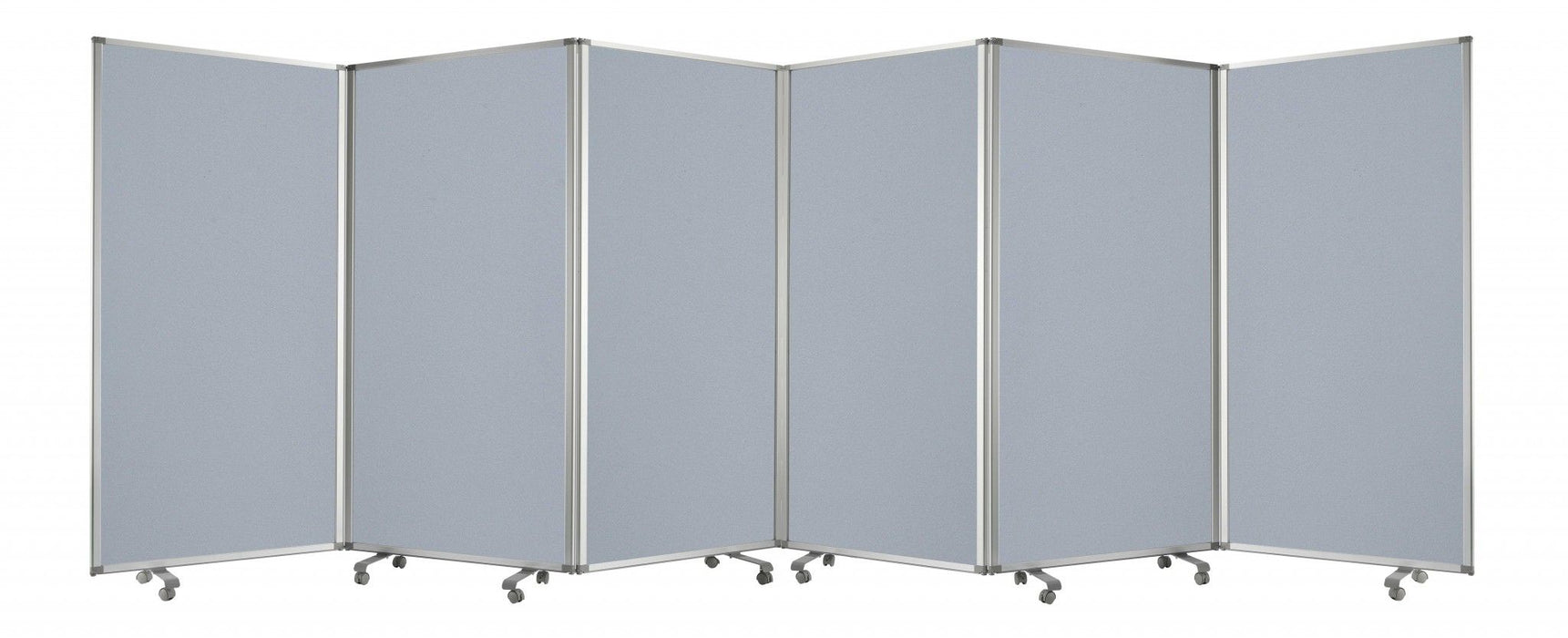 Metal 6 Panel Screen - Gray