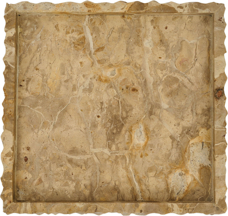 Marble tray by Meridian Furniture featuring elegant genuine marble with a smooth, polished surface for decorative or serving use.