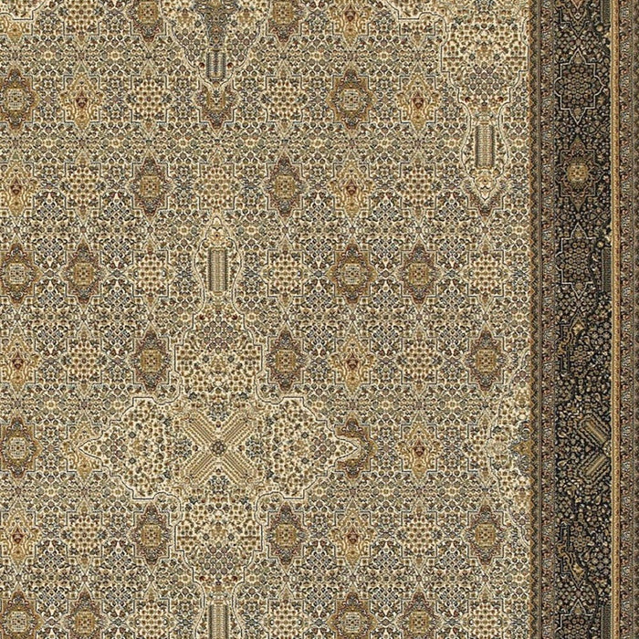 10' X 13' Medallion Area Rug With Fringe (574459) - Ivory / Dark Blue