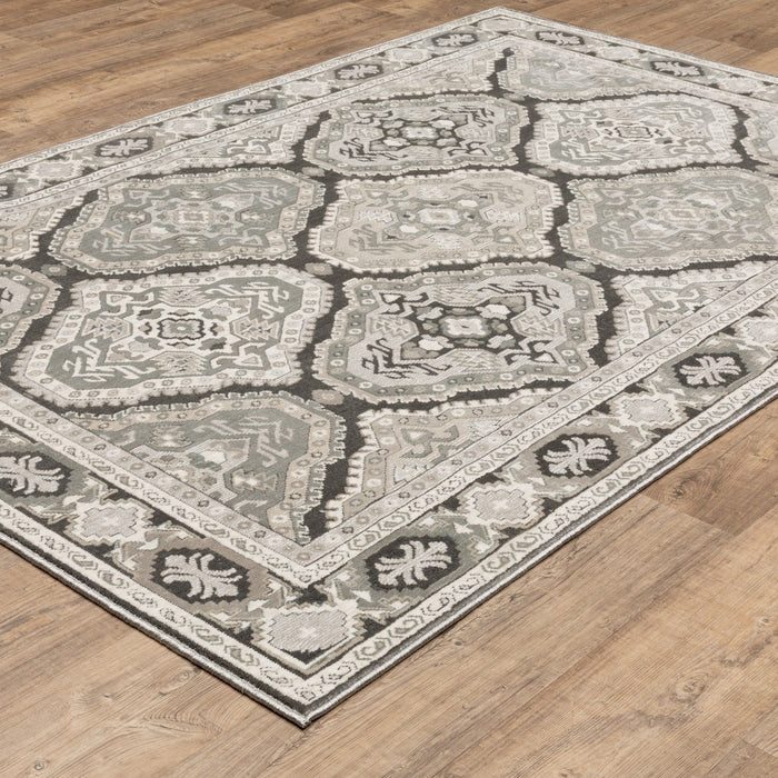 10' X 13' Traditional Medallion Area Rug - Blue