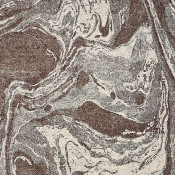7' x 10' Polypropylene Area Rug - Mocha