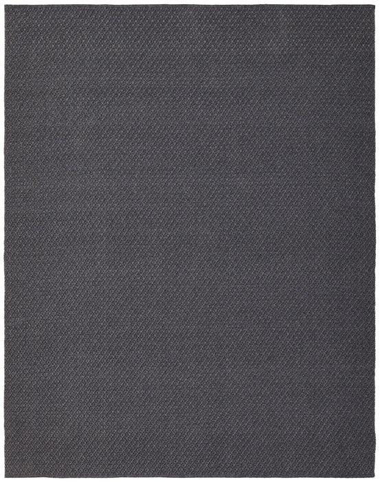9' x 12' Hand Woven Area Rug - Dark Gray