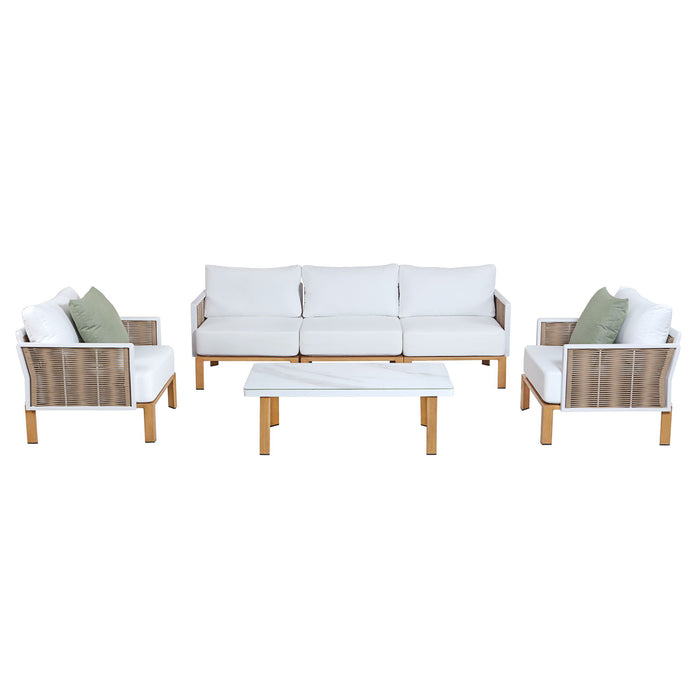 Vine - 4-Piece Conversation Set - White