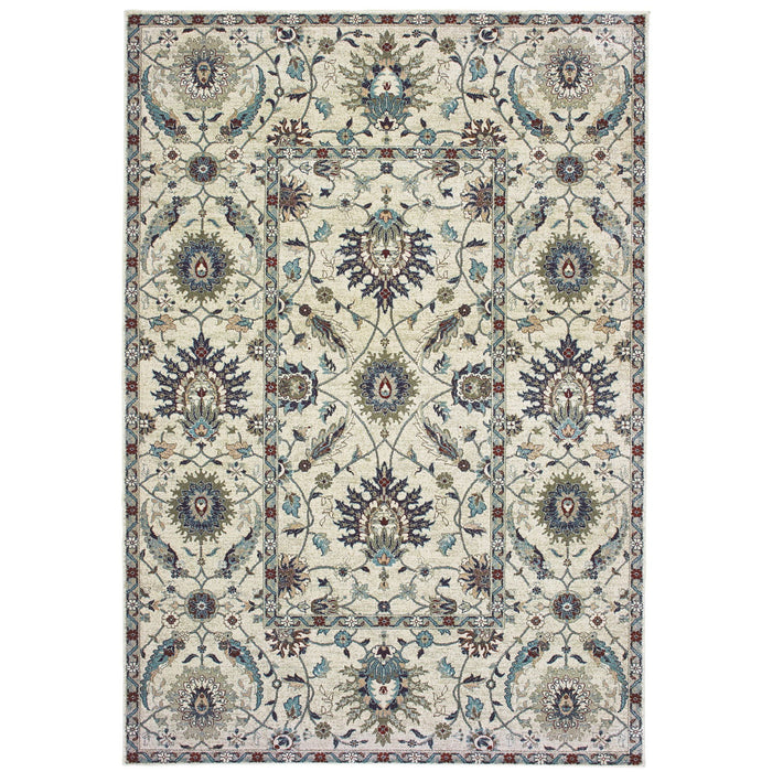 10' X 13' Oriental Area Rug (574499) - Ivory