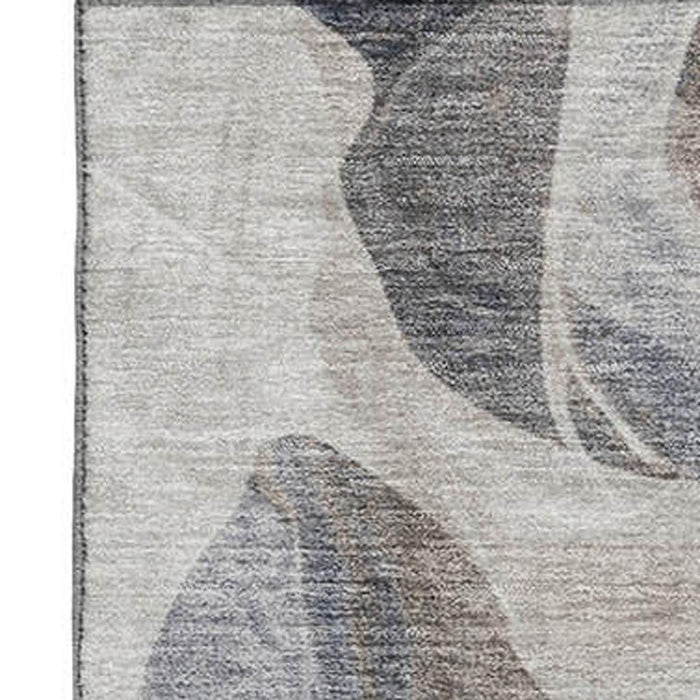 10' X 14' Abstract Washable Area Rug With UV Protection (706175) - Beige / Blue / Ivory