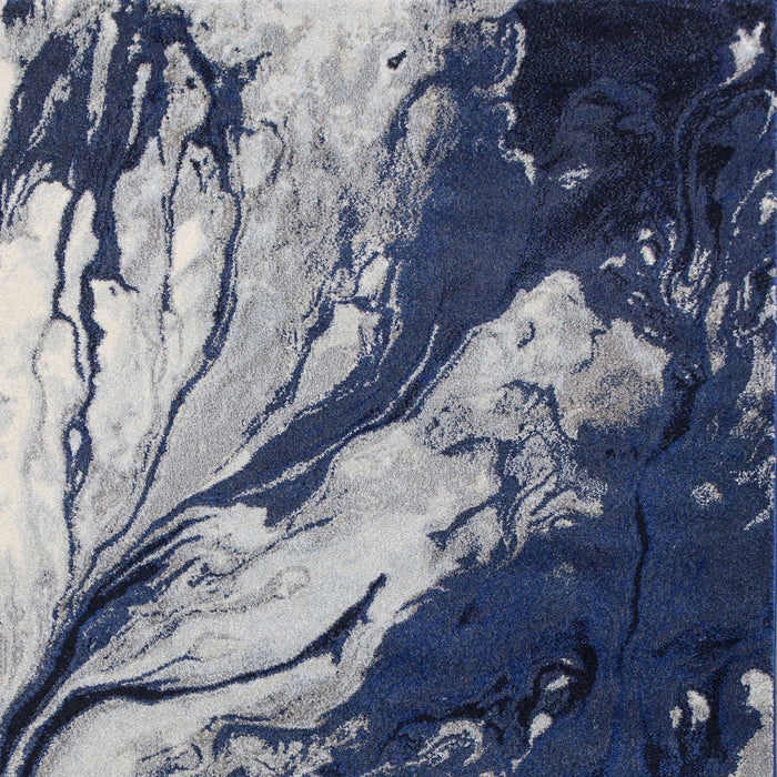 7.8' x 10.8' Polypropylene Area Rug - Blue