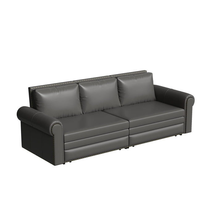 Chesterfield Sofa & Pull Out Bed