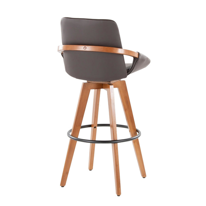 Cosmo - Fixed-Height Barstool - Walnut Bamboo Base