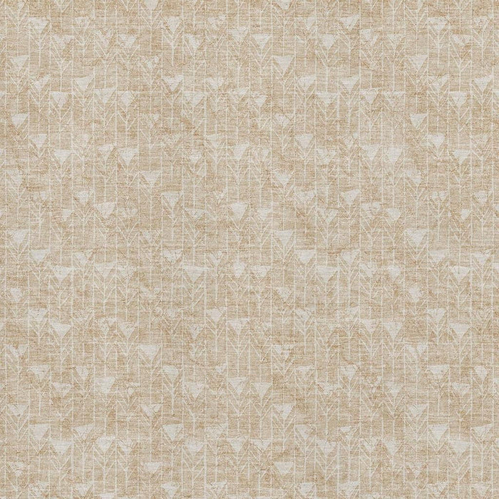 10' X 14' Geometric Washable Area Rug With UV Protection (647062) - Beige / Ivory