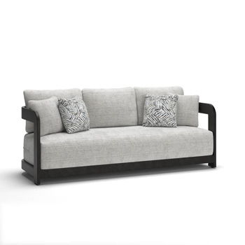 Black and gray Salina Bay sofa with cushion by Millennium® by Ashley