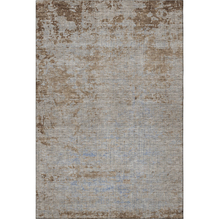 10' X 14' Abstract Washable Area Rug With UV Protection (707557) - Taupe / Beige