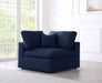 Meridian Furniture Serene Corner Chair with plush cushions and modern design, perfect for cozy living room corners.