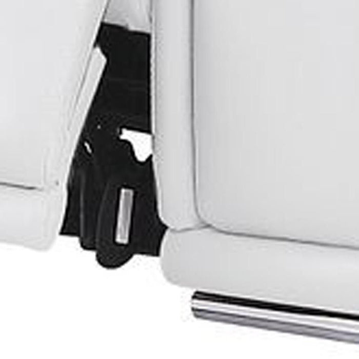 Leather Modular L Shaped Five Piece Corner Sectional - White