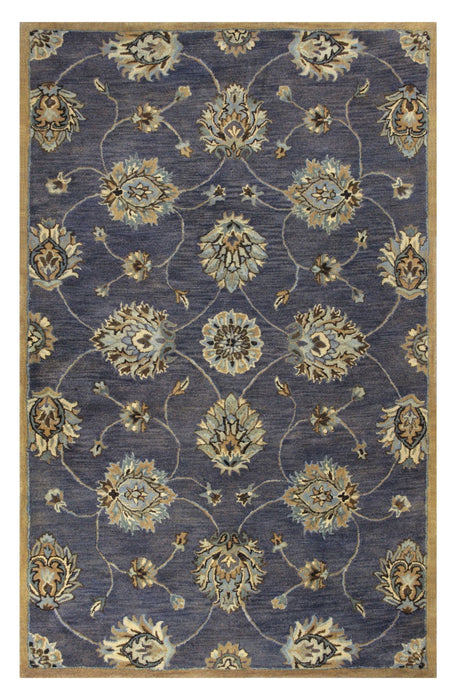 5' x 8' Wool Area Rug - Midnight