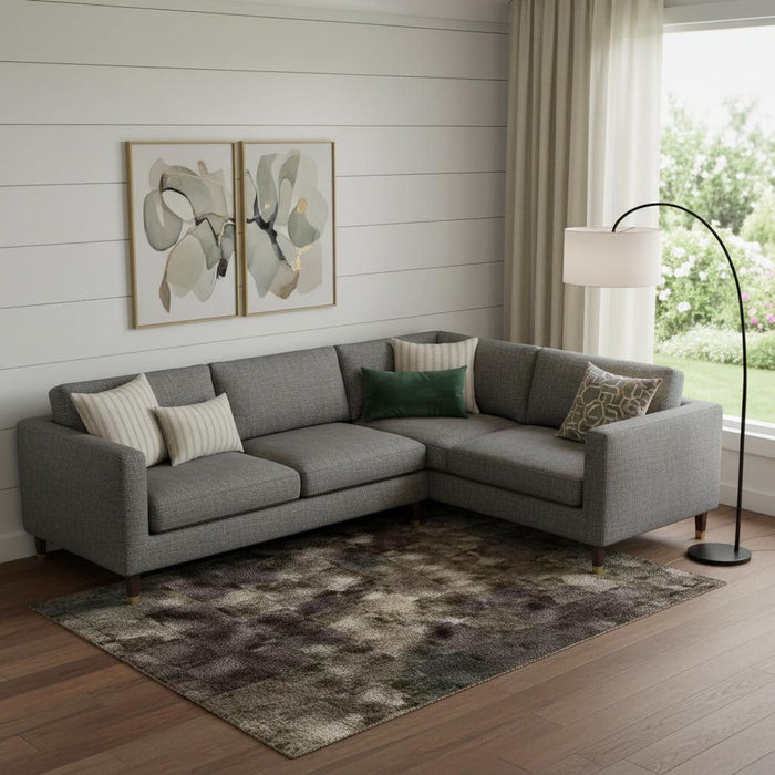 10' X 14' Animal Print Washable Area Rug With UV Protection (699052) - Ivory / Beige / Charcoal