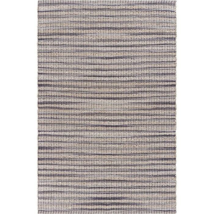8' x 10' Striped Area Rug - Brown And Gray