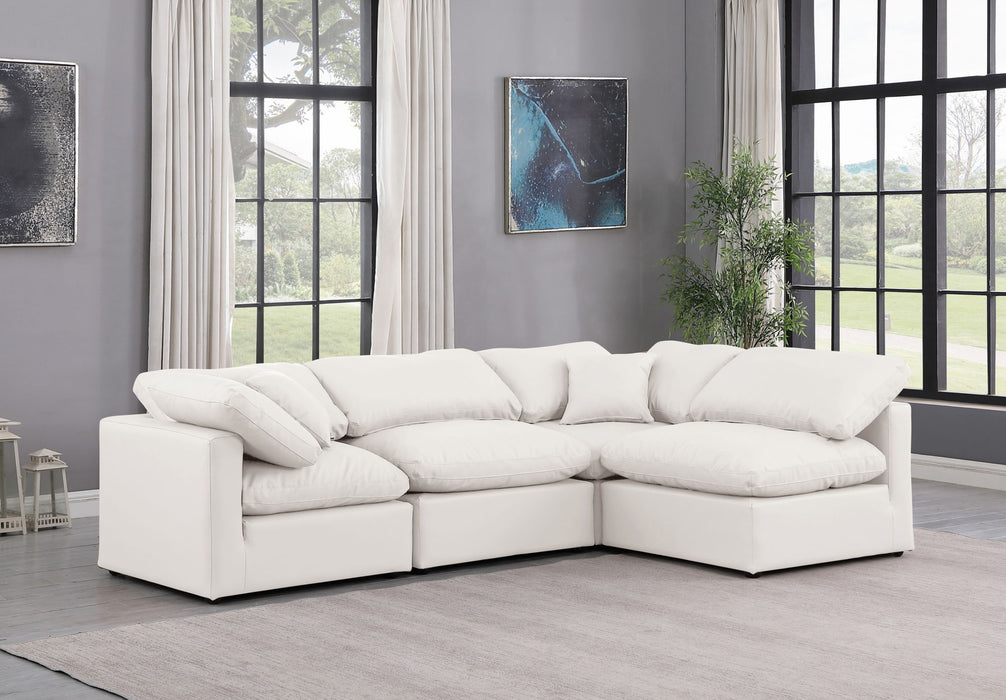 Indulge - Faux Leather 4 Piece Modular Sectional