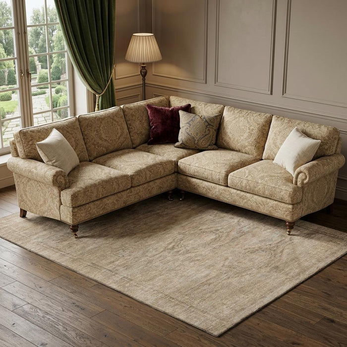 10' X 14' Abstract Geometric Washable Area Rug With UV Protection (695378) - Beige / Brown