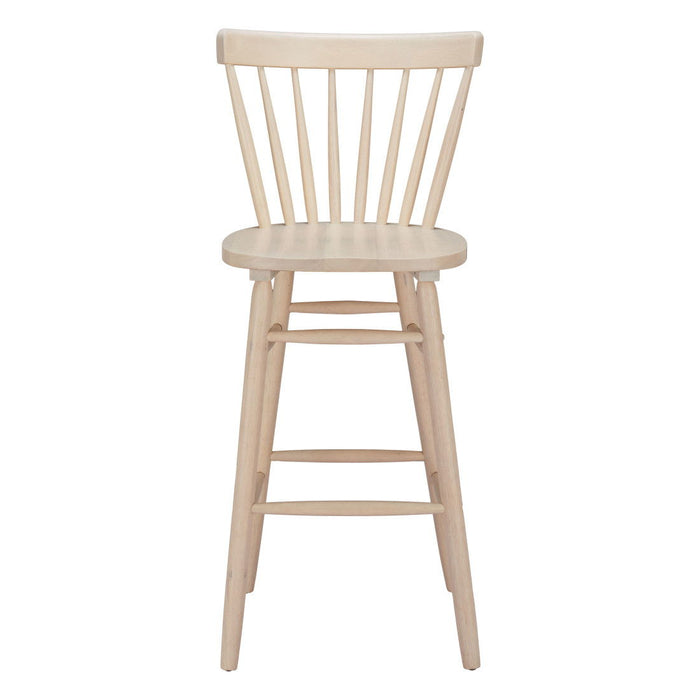 Solid Wood Manufactured Wood Low Back Bar Chairs (Set of 2) - Natural