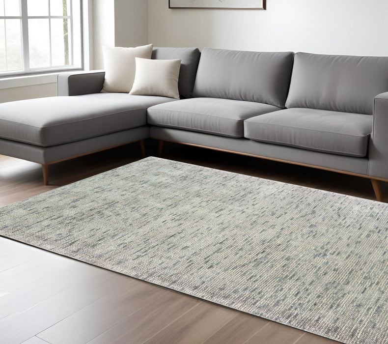 6' X 9' Hand Tufted Area Rug - Stone And Gray